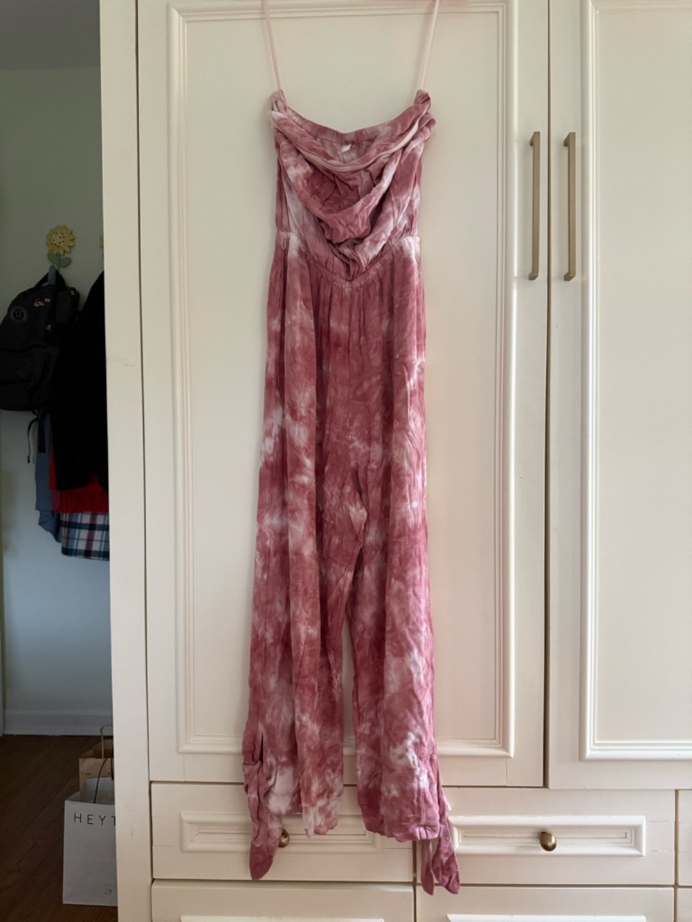 Free People "Just Float" Strapless Tie-Dye Jumpsuit - Picture 5 of 11